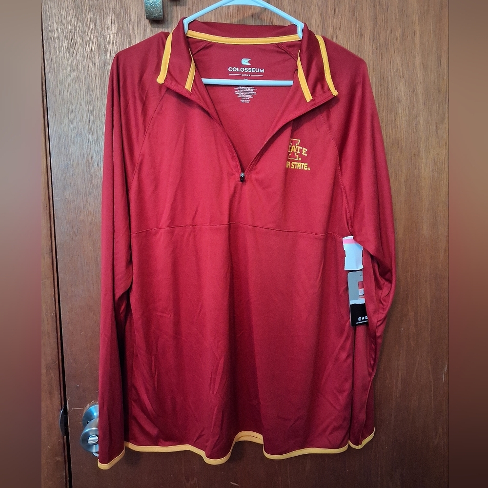 ISU Iowa State Cyclones Colosseum Pullover Quarter Zip Men's M NWT $55